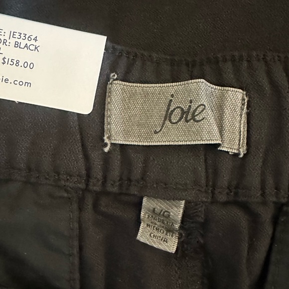 Joie pleated linen blend black shorts NWT large - Picture 7 of 8